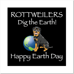 Rottweiler Earth Day Awareness T-Shirt Posters and Art